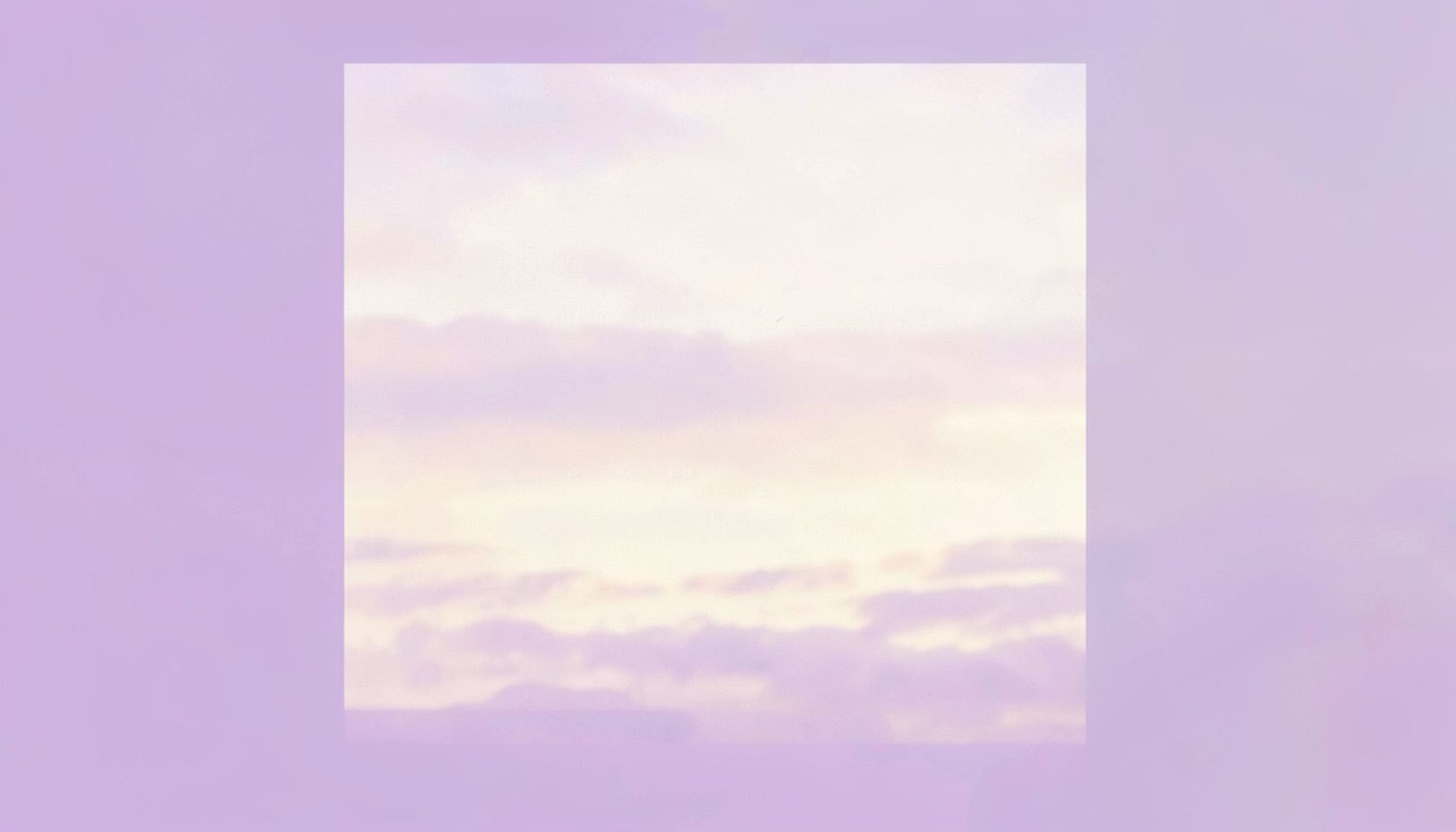 A serene album cover in soft lavender and cream, suggesting an opening choral introit at dawn